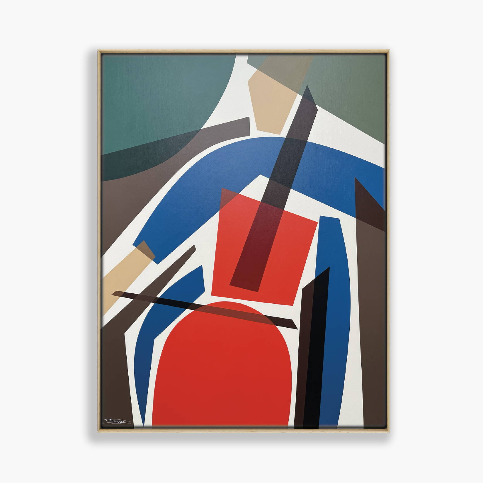 250221-1 : 116X89 : LE VIOLONCELLISTE Vague de couleurs2_BOCAGE_Prestaart_Gallery_Biarritz