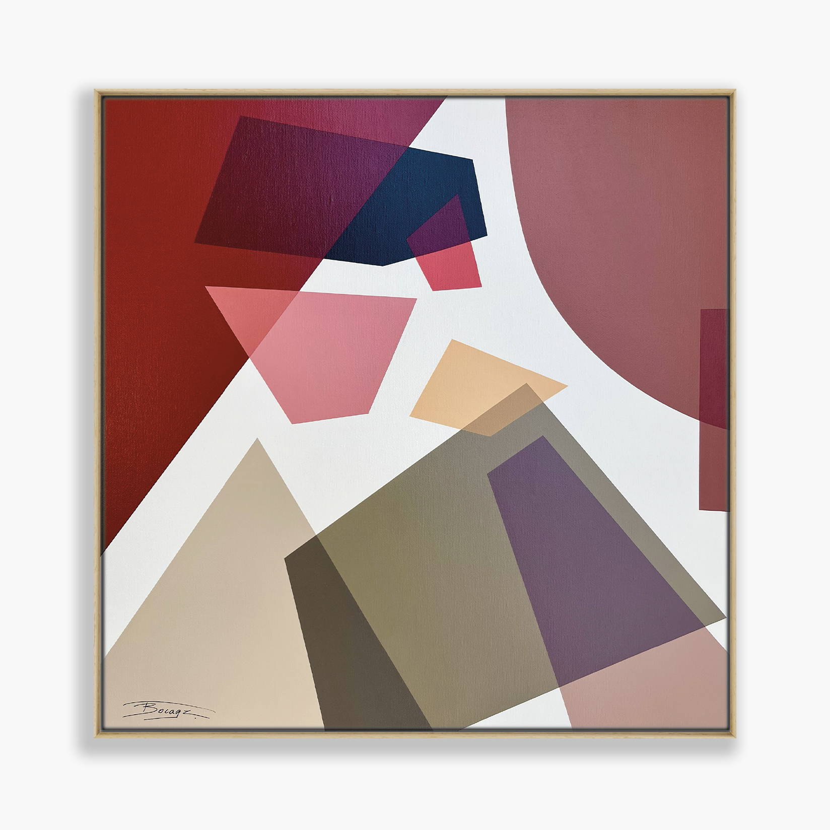 250429-2 : 60X60 : LA TUNIQUE BEIGE Vague de couleurs2_BOCAGE_Prestaart_Gallery_Biarritz