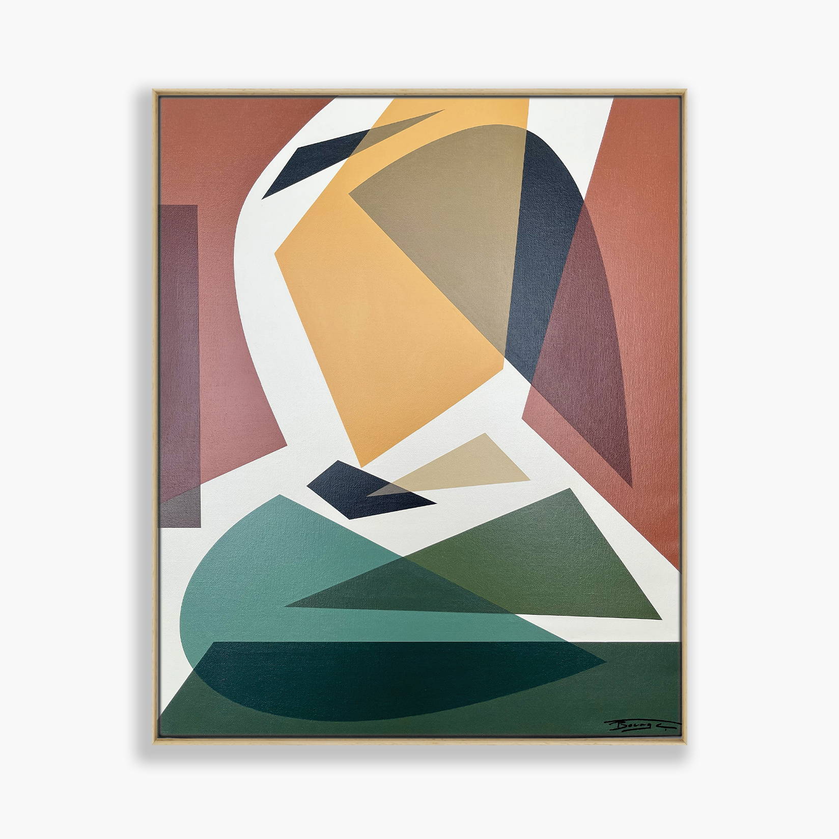 250520-1 : 65X54 : LA FILLE ET SA CHEMISE VERTE Vague de couleurs2_BOCAGE_Prestaart_Gallery_Biarritz