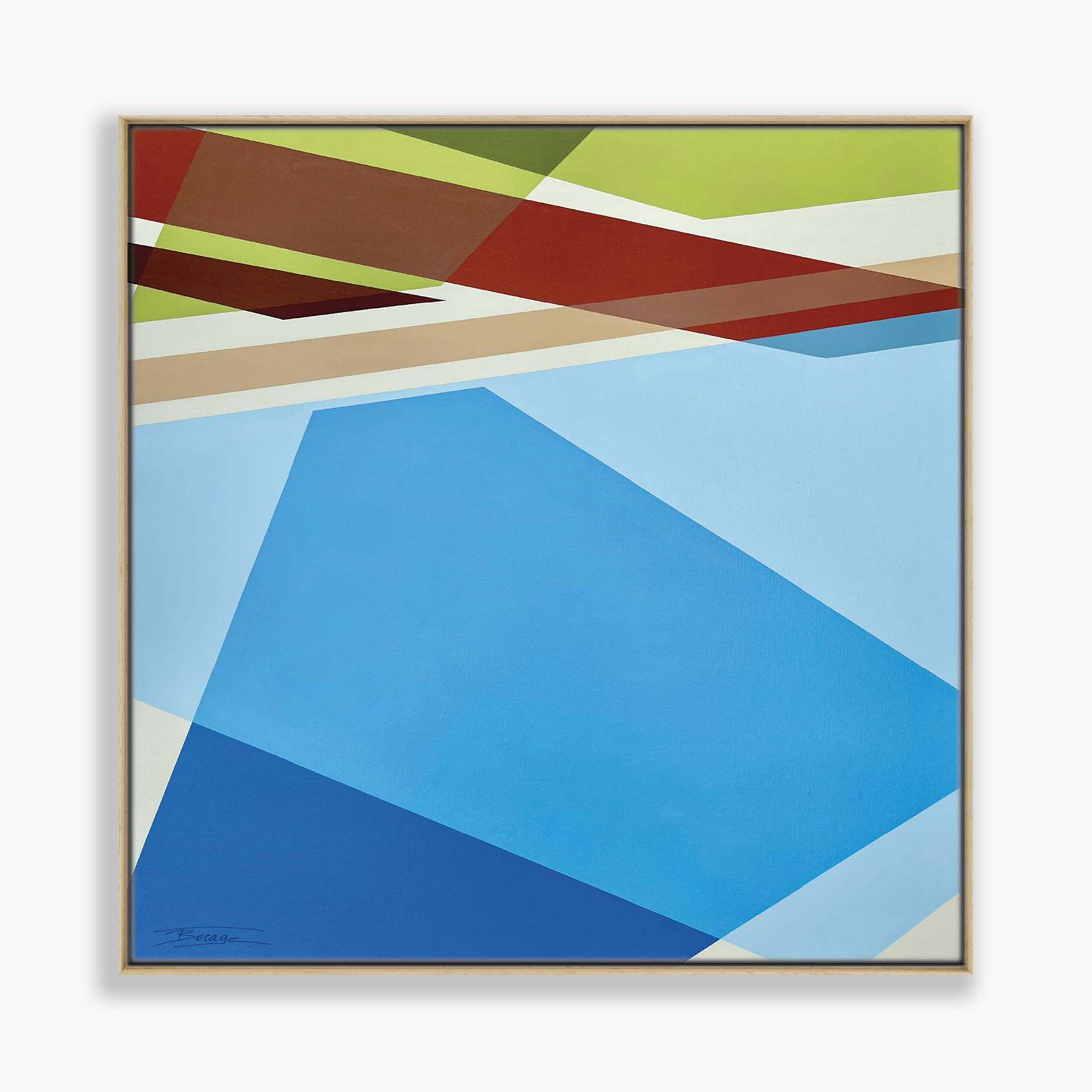 250827-1 : 80X80 : IN FRONT OF THE POOL Vague de couleurs1_BOCAGE_Prestaart_Gallery_Biarritz