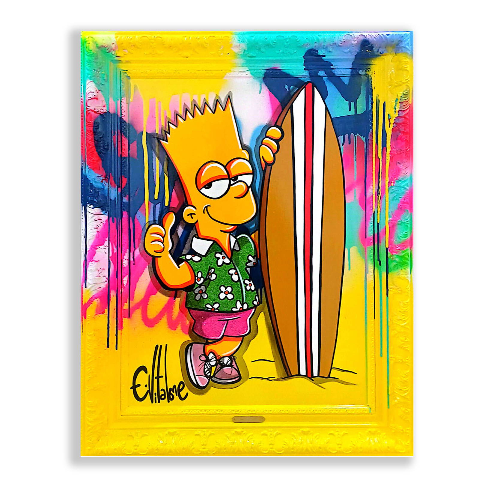 Bart le surfeur 63x77